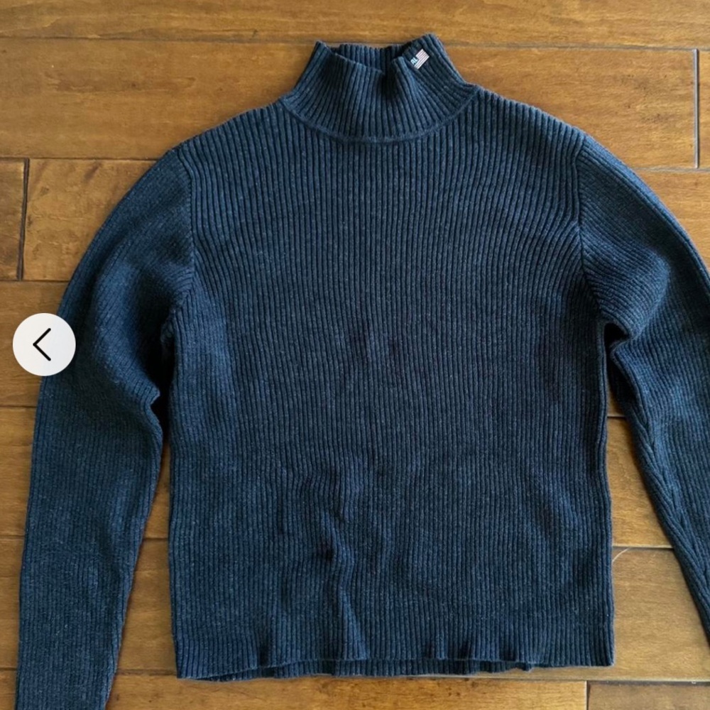 vintage Y2K Polo Jeans Co. Ralph Lauren ribbed Turtleneck Sweater M 100% Cotton